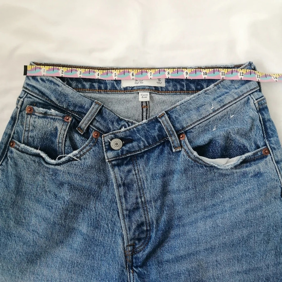Abercrombie & Fitch Cross Waist The Dad High Rise Jeans Curve Love 0 - Picture 10 of 16